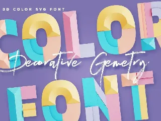 Decorative Geometry - Color SVG Font