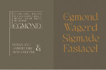 Egmond - Old Display Serif font