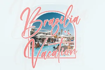 Beach Paradise Modern Handwritten Font