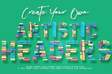 Color Bricks - Color SVG Font