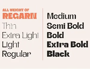 Regarn Font Family + Variable