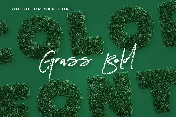 Grass Bold - 3D Color SVG Font