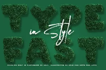 Grass Bold - 3D Color SVG Font