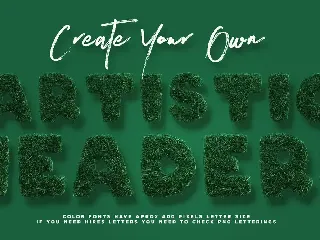 Grass Bold - 3D Color SVG Font