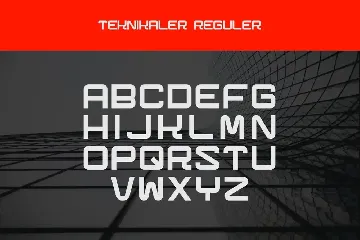 Teknikaler - Geometric Sans Serif Font