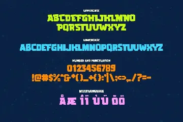 GAMERIA - Blocky gaming font