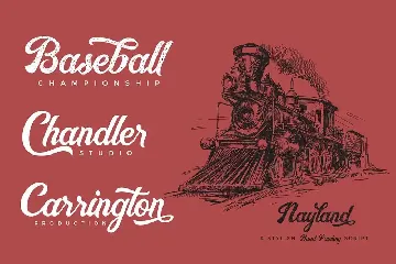 Nayland Retro Script font