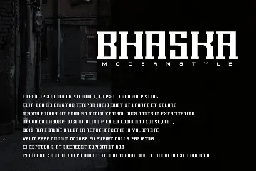 Bhaska - Modern Display Font