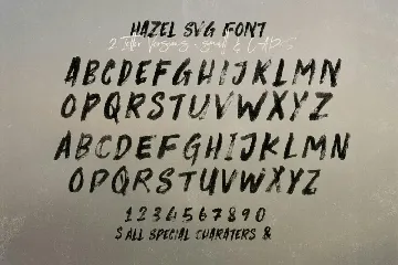 Hazel Brush & SVG Font