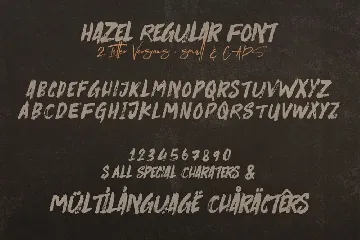 Hazel Brush & SVG Font