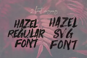 Hazel Brush & SVG Font