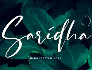 Saridha Handwritten Font