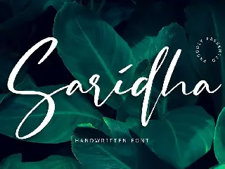 Saridha Handwritten Font