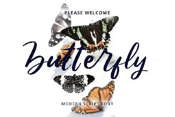 Butterfly Modern Script Font