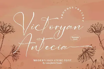 Victoryan Antecia Modern Signature Font