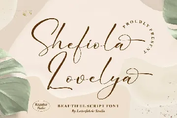 Shefiola Lovelya Script Font