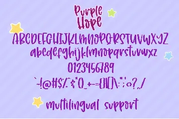 Purple Hope font