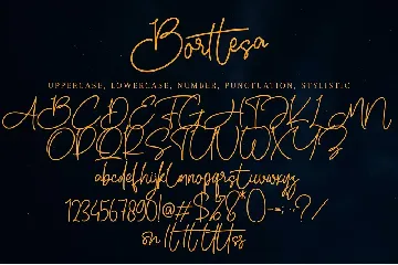 Borttesa font