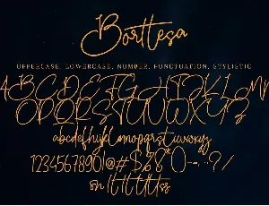 Borttesa font