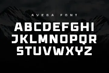 AVEGA - Modern Sport Font