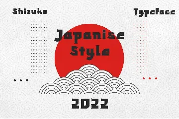 Shizuko - Modern Japanese Display font