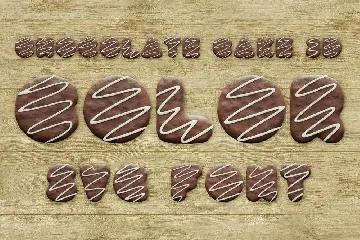 Chocolate Cake Color Font