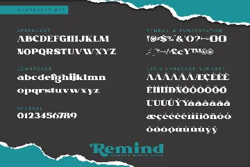 Remind-Modern Serif Font