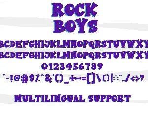 Rock Boys font