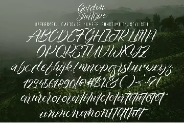 Golden Shatype font