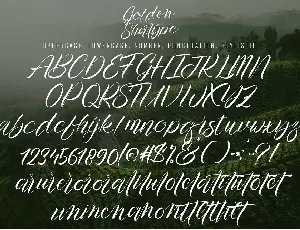 Golden Shatype font