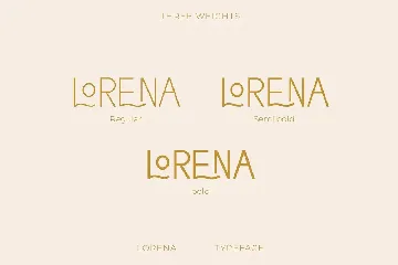 Lorena Sans - Simple Elegant Typeface font