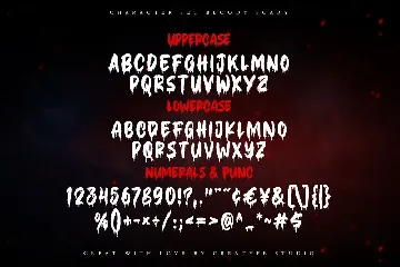 Bloody Scary Horror Halloween Font