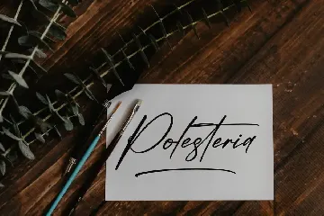 Polesteria Modern Signature Font