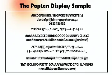 POPTEN DISPLAY FAMILY font