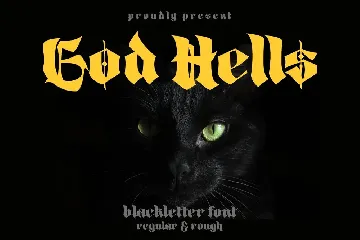 God Hells font