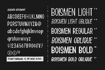 Boismen font