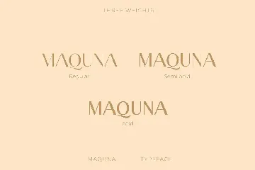 Maquna - Stylish Sans Serif Typeface font