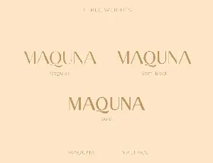 Maquna - Stylish Sans Serif Typeface font