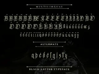 Glory Angel - Blackletter Type Font