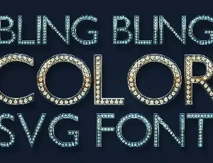 Bling Bling Color Font