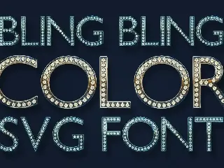 Bling Bling Color Font