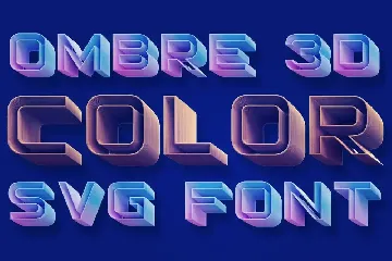 Ombre Color Font