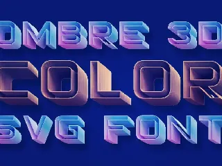 Ombre Color Font