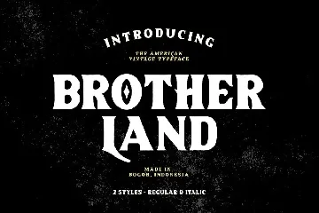 Brotherland font