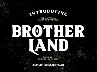 Brotherland font