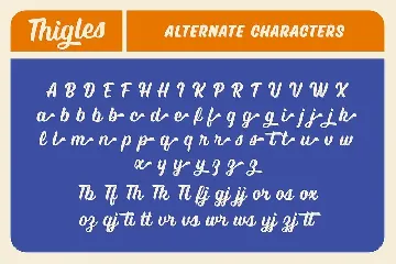 Thigles font