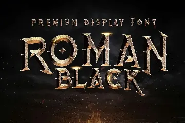 Roman Black - 8 Display Fonts