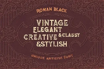 Roman Black - 8 Display Fonts