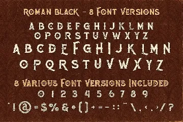 Roman Black - 8 Display Fonts