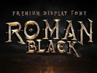 Roman Black - 8 Display Fonts